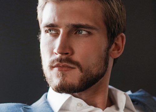 Close-up shot of a man's face and nose shape