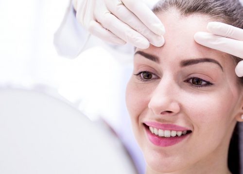 Woman getting Botox treatments