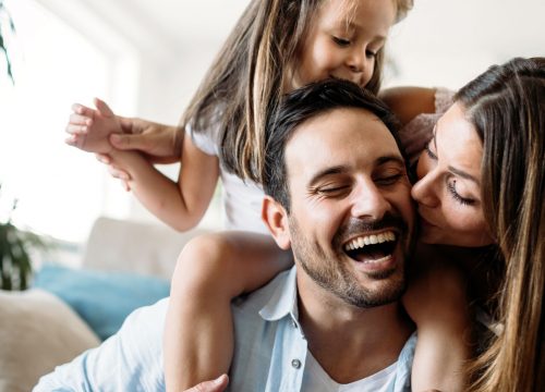 Father, mother, and daughter