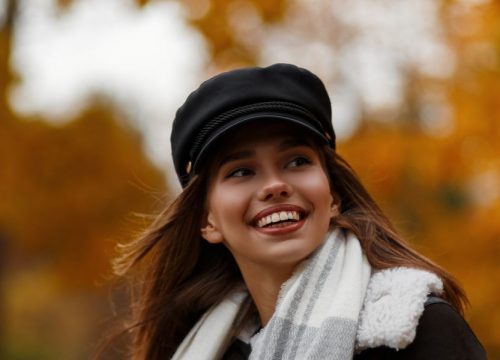 Woman on a fall day